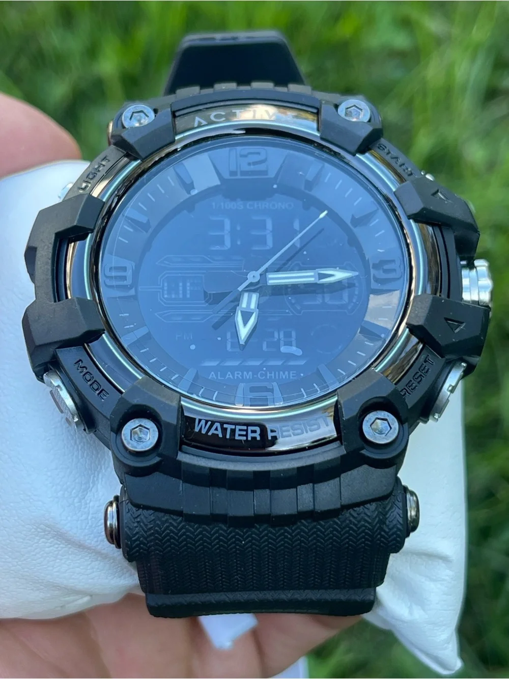 Activa Ardus X Invicta Analog & Digital Men's Watch - 58mm. Black (ACW8089-001)
